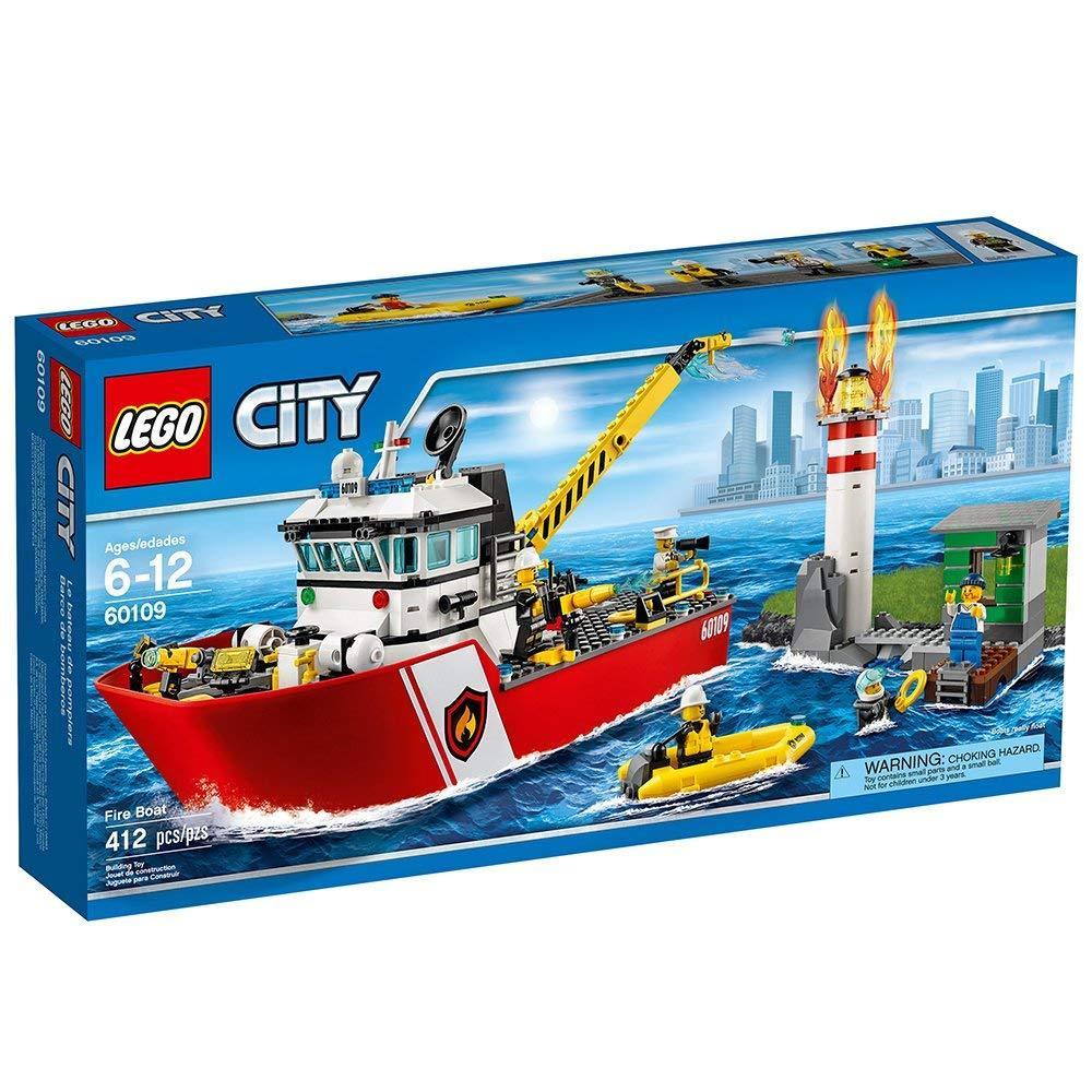 NEW LEGO 60109 LEGO CITY Fire Boat Building Play Set Toys No Sales Tax - Click Image to Close